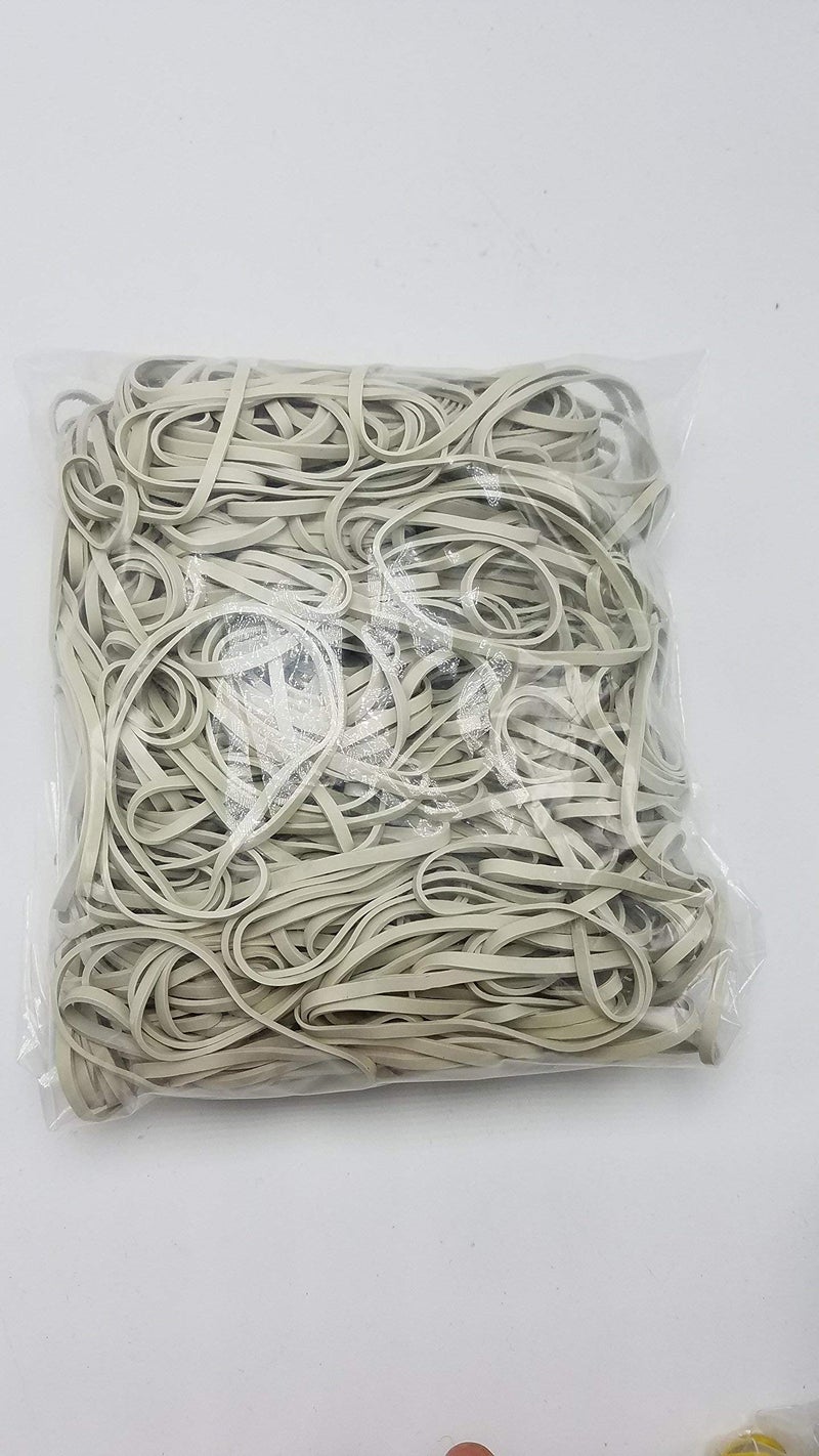 PlasticMill White Rubber Bands Size 33 (3 1/2" x 1/8") - #33 Rubber Bands Office Supplies - Strong, Elastic Bands for Crafts, Balloon Garland, Cash, File Folders (500-Pack) - Image 3